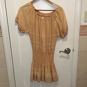 Piper by Townsen smocked off the shoulder dress